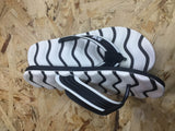 White & Black w/ Stripes Massaging Eva Foam Flip Flop