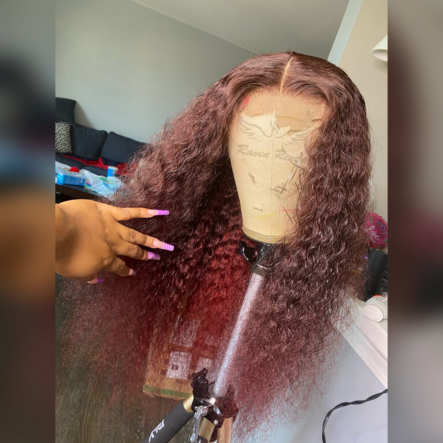 Red/Burgundy Deep Wave Unit